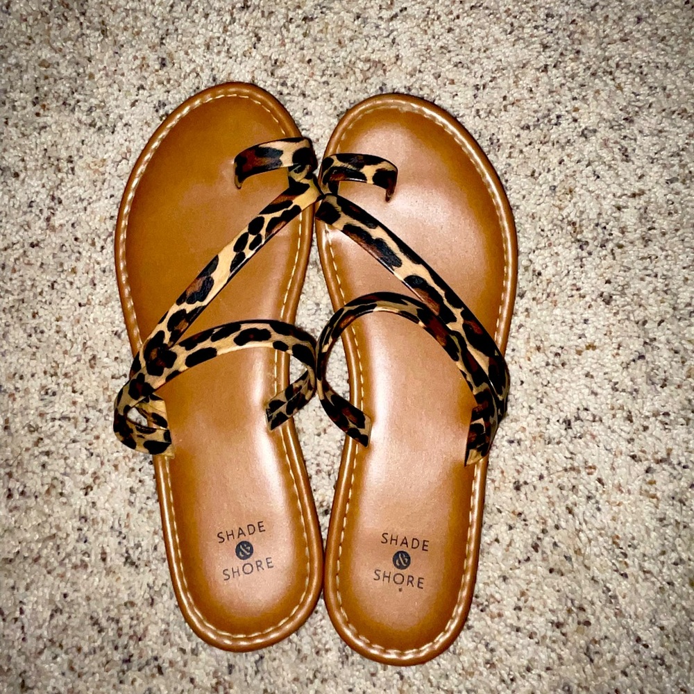 Cheetah Print Sandals
